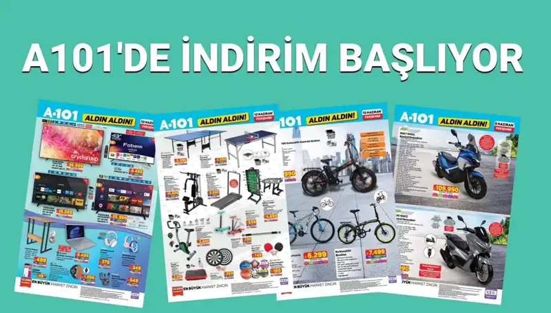 A101 12 Haziran Aktüel Kataloğu: Beyaz Eşya ve Spor Ekipmanlarıyla Dolu!