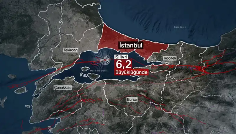 İstanbul'u Sarsan 6,2 Büyüklüğündeki Depremde Panic Anları