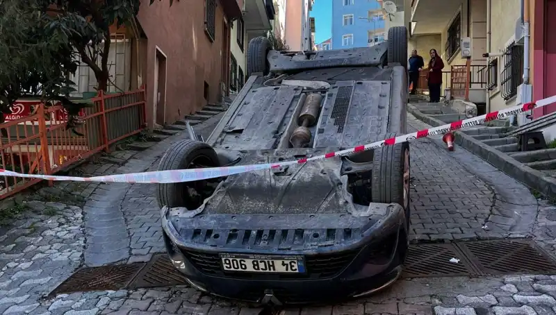El Freni Çekilmeyen Araç Takla Attı: Olay Anına Tanıklık Edenler Konuştu