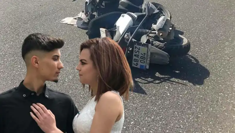 Motosiklet Kazasında Genç Çiftin Hayalleri Yok Oldu