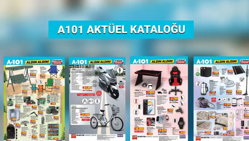 A101 Market’te Şaşırtan Fırsatlar: 17-24 Nisan Aktüel Kataloğu Açıklandı!