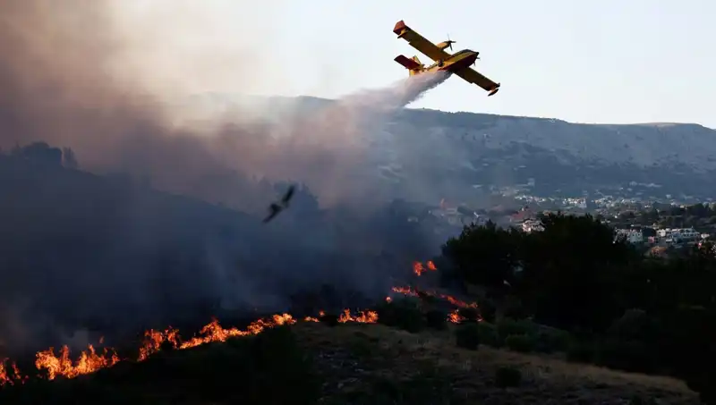 Sakız Adası'ndaki Orman Yangını Kontrol Altında: Günlerce Sürdü