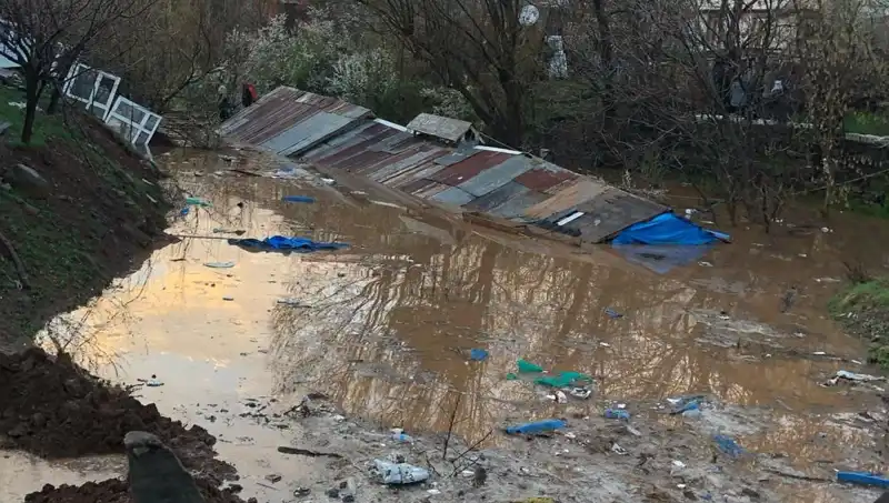 Bingöl’de Aniden Gelen Sağanak Yağış Felakete Neden Oldu