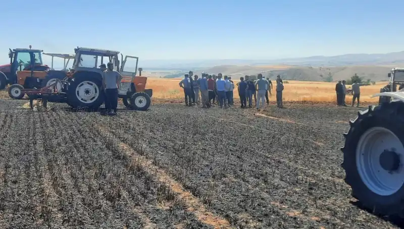 Yozgat'ta 100 Dönüm Tarım Arazisi Yangında Kül Oldu!