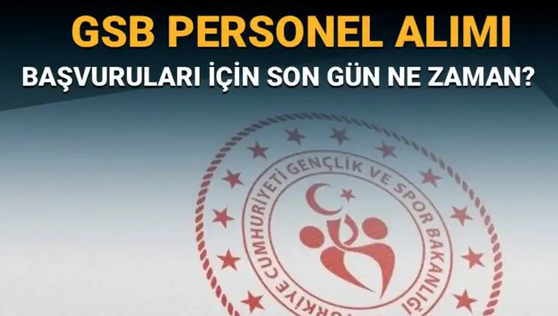 Gençlik ve Spor Bakanlığı Personel Alımı Başvuruları Başladı: Son Tarih Ne Zaman?