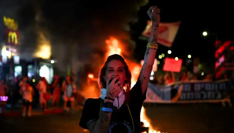 İsrail'de Sokakları Saran Protestolar: Gazze Savaşına Son Çağrıları