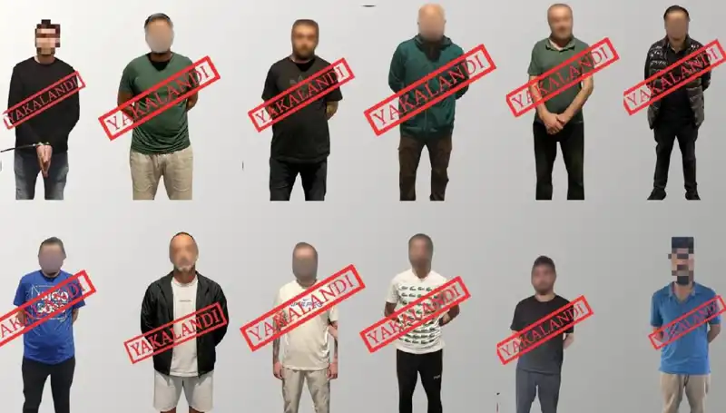 Ulusal Seviye Aramalarla Kırmızı Bültenle Takip Edilen 12 Kişi Yakalandı